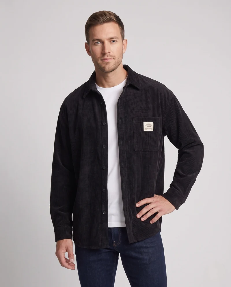 Herren Modische Hemdjacke Nord Taschen
