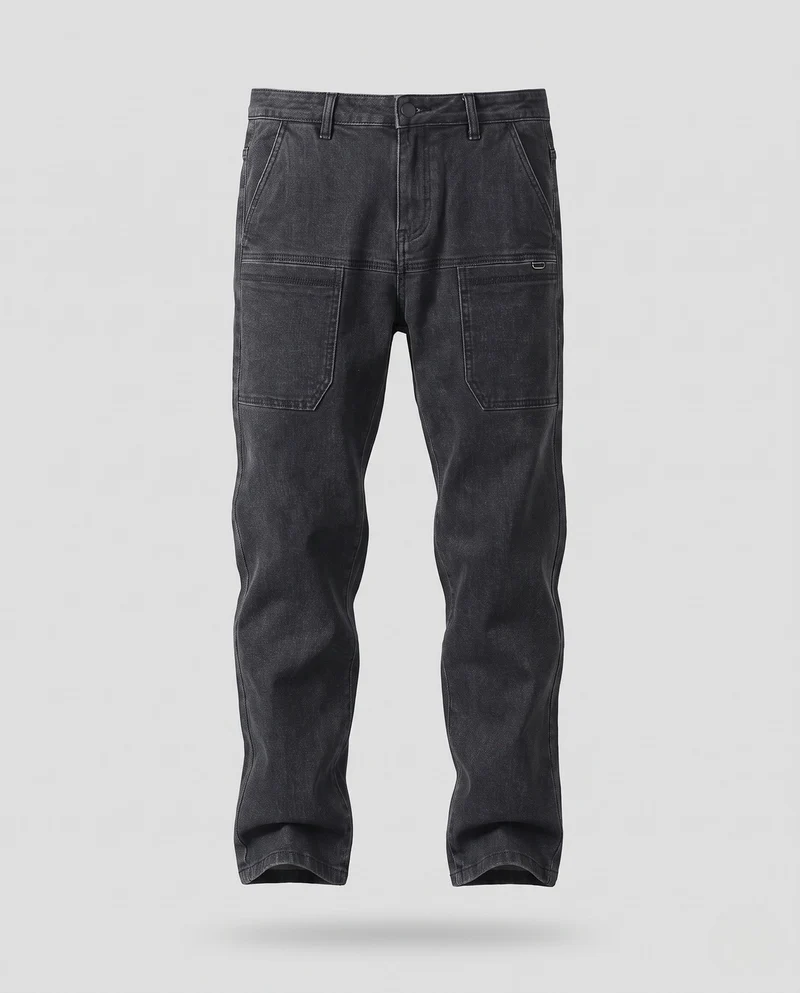 Herren Modische Slim-Fit Jeans Nord Taschen