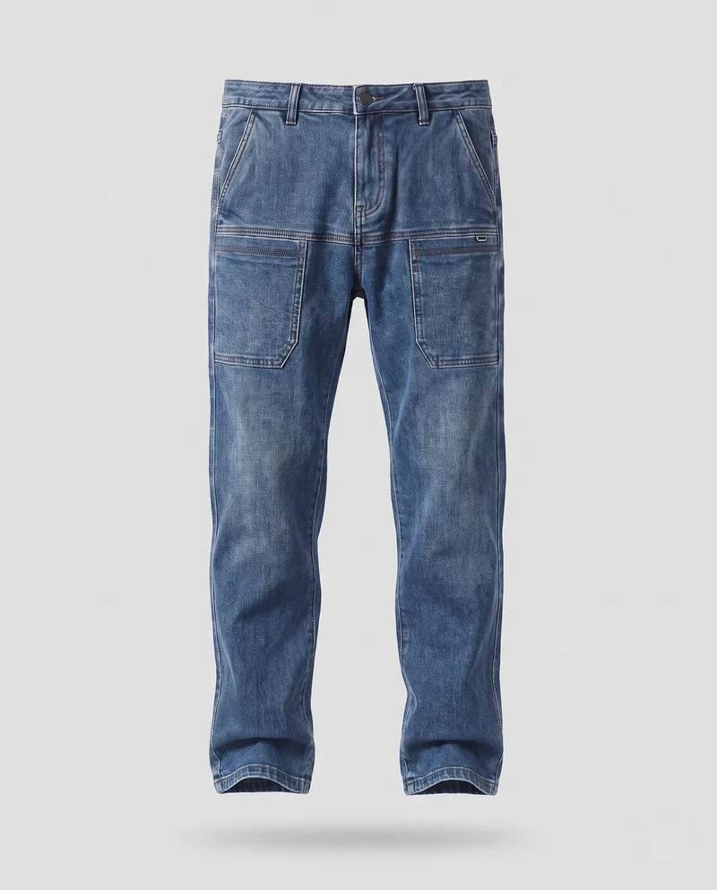 Herren Modische Slim-Fit Jeans Nord Taschen