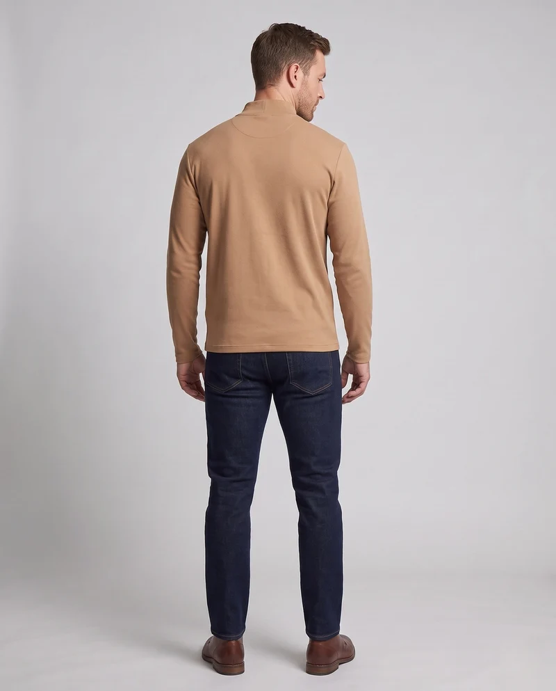 Herren Modischer Stehkragenpullover Nord Taschen