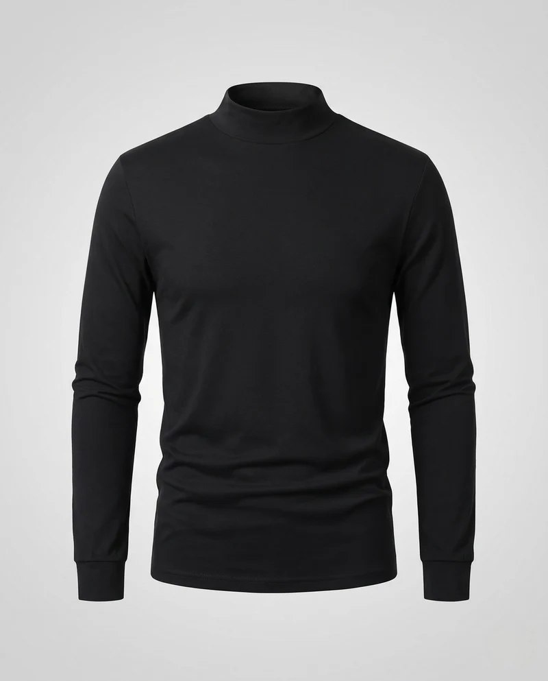 Herren Modischer Stehkragenpullover Nord Taschen
