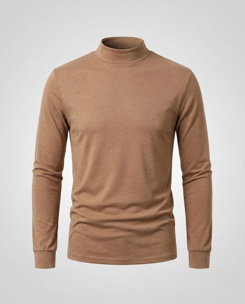 Herren Modischer Stehkragenpullover Nord Taschen