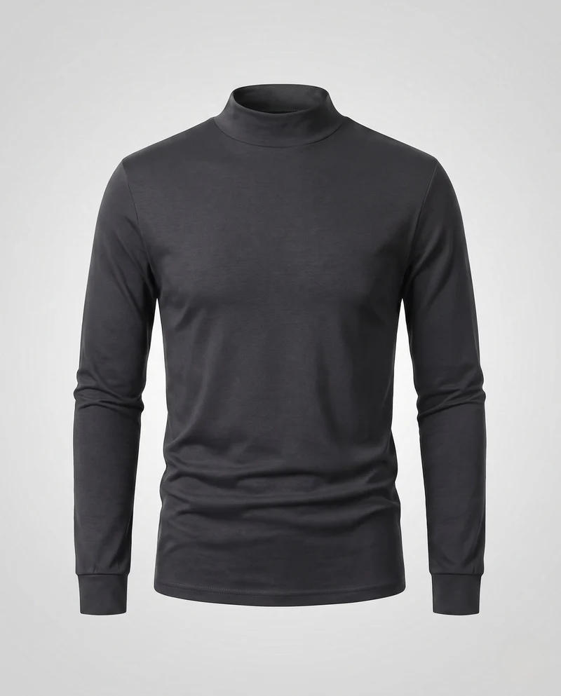 Herren Modischer Stehkragenpullover Nord Taschen