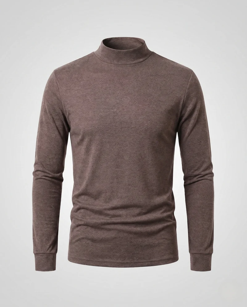 Herren Modischer Stehkragenpullover Nord Taschen