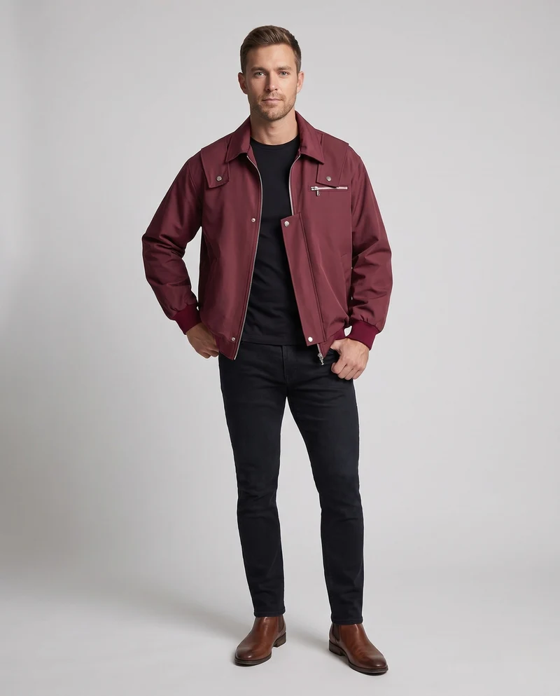 Herren Modische Übergangsjacke mit praktischen Taschen Nord Taschen