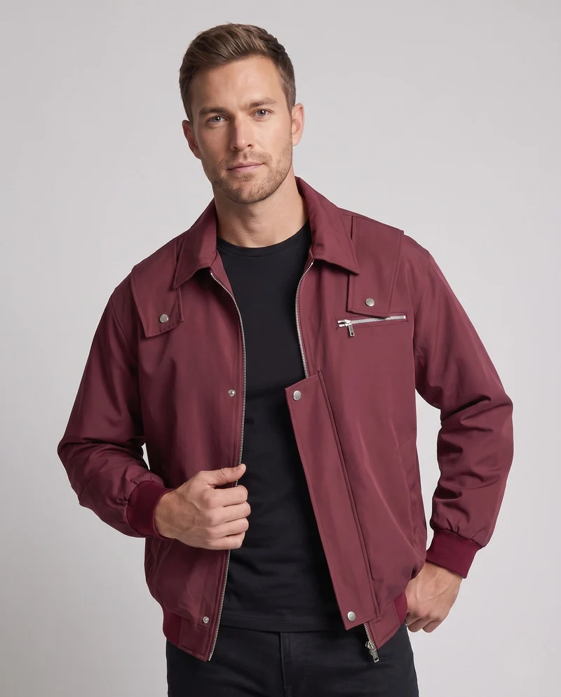 Herren Modische Übergangsjacke mit praktischen Taschen Nord Taschen