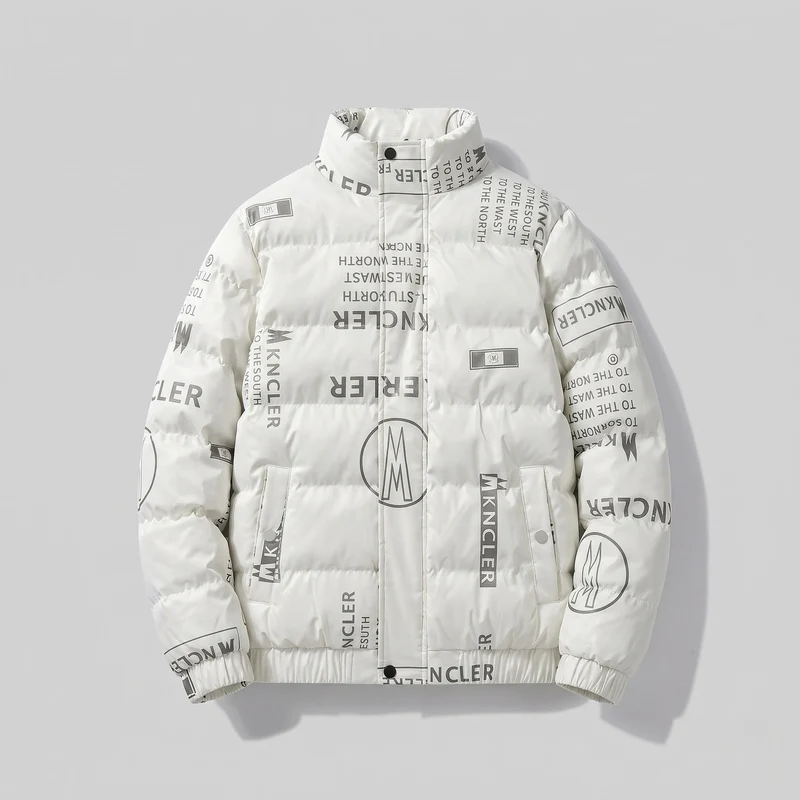 Herren Wattierte Steppjacke mit metallischem Glanz, kurzer Stehkragen & elastischem Saum Nord Taschen