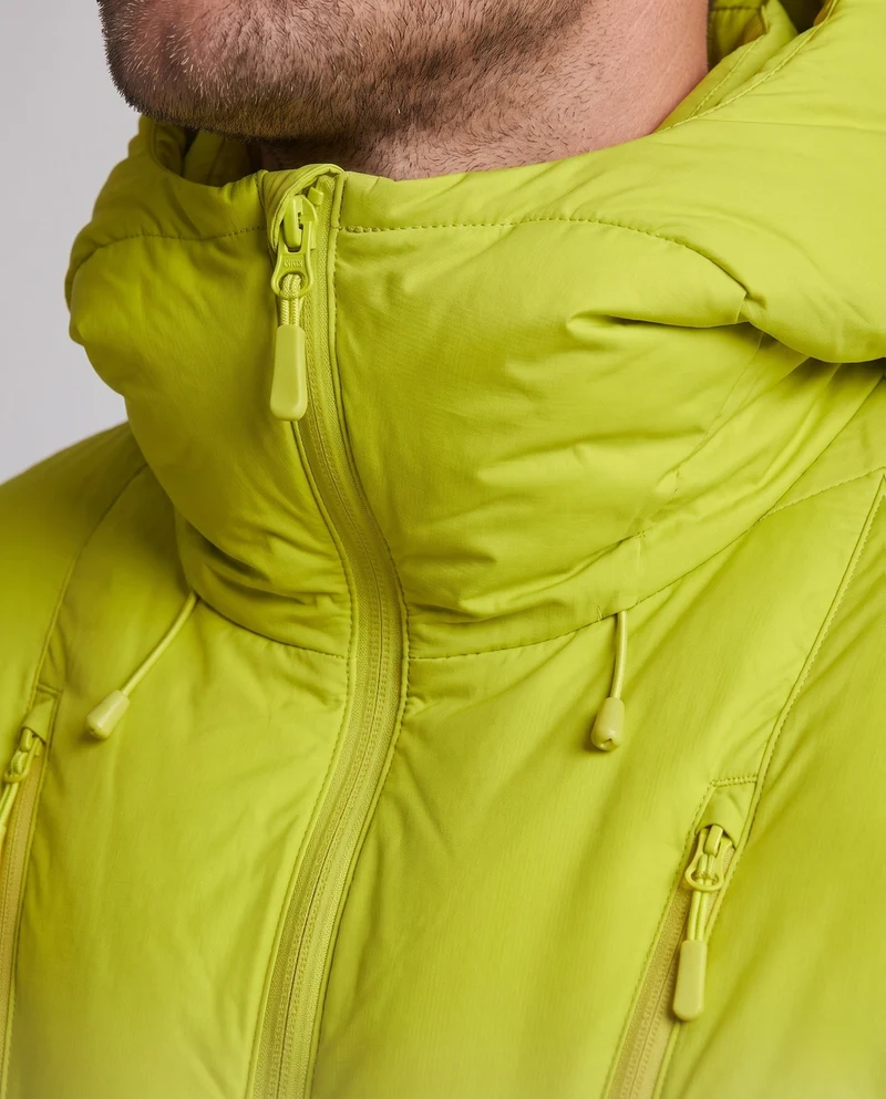 Herren Wattierte Langparka mit Thermoisolierung, hoher Kapuze und Zwei-Wege-Reißverschluss Nord Taschen