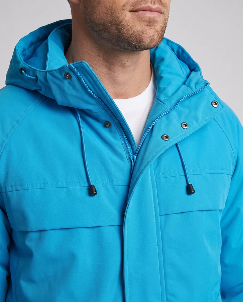 Herren Wattierte Kapuzenjacke mit winddichter Hülle, Thermofutter & Utility-Taschen Nord Taschen