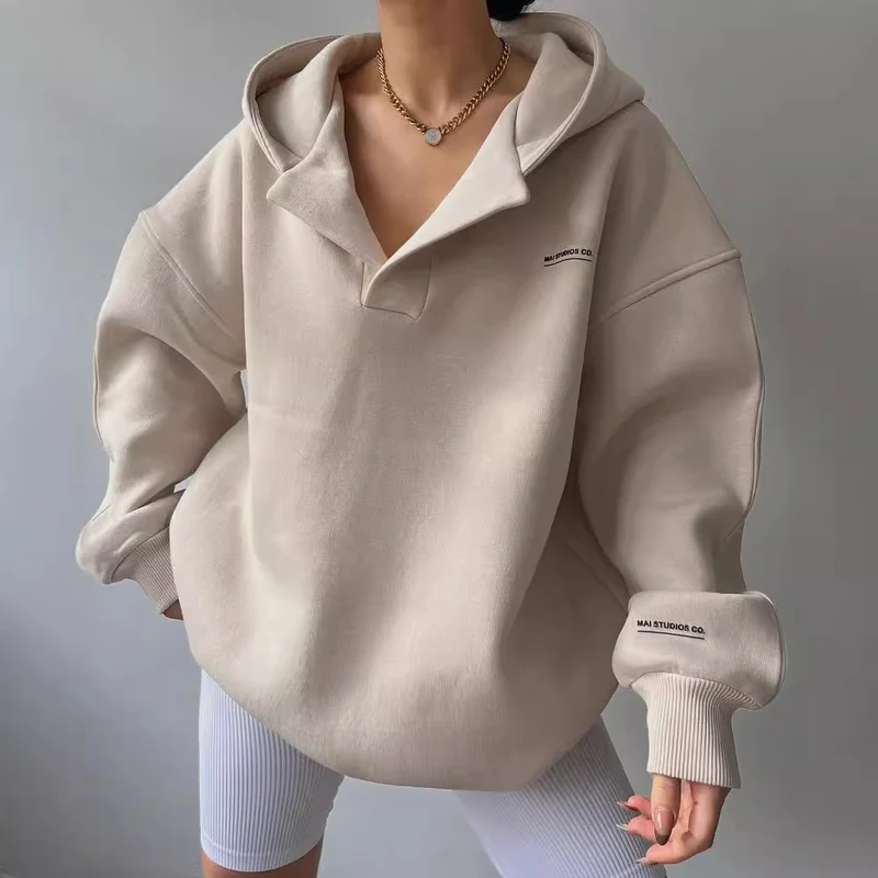 Damen Voluminöser Sculpt-Hoodie mit Oversize-Silhouette und markanter Kapuze Nord Taschen