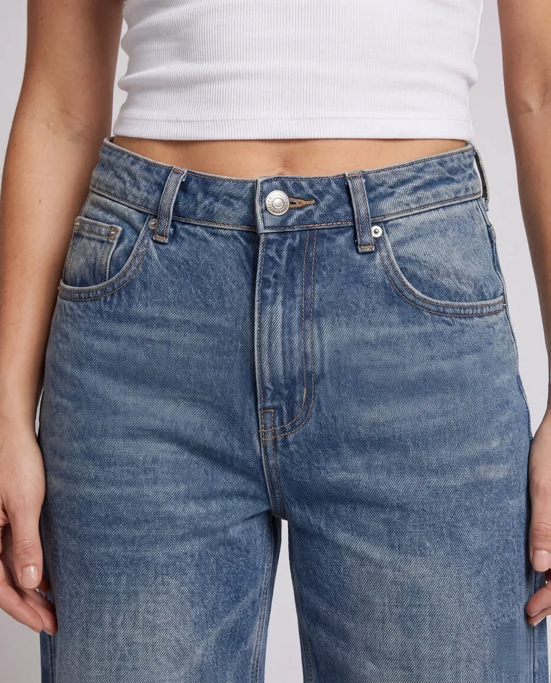 Damen Weitgeschnittene Destroyed Jeans Nord Taschen 1787982222