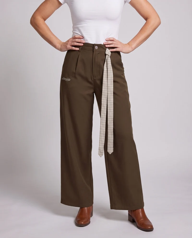 Damen Weitgeschnittene Hose Nord Taschen