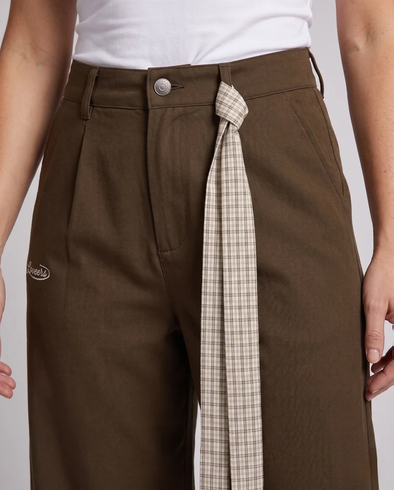 Damen Weitgeschnittene Hose Nord Taschen