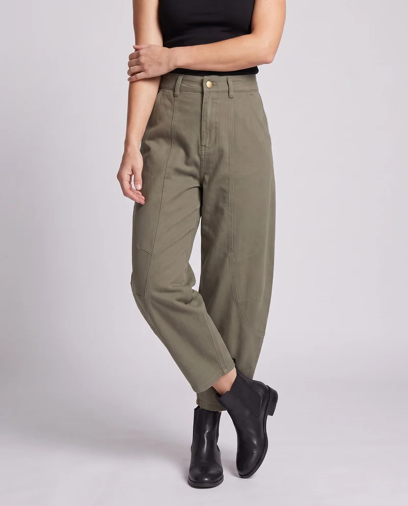 Damen Weitgeschnittene Utility-Hosen Nord Taschen