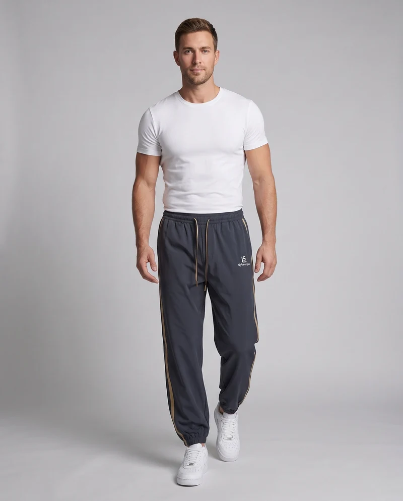 Herren Sportliche Freizeithose mit seitlichen Streifen Nord Taschen