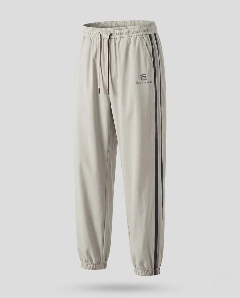 Herren Sportliche Freizeithose mit seitlichen Streifen Nord Taschen