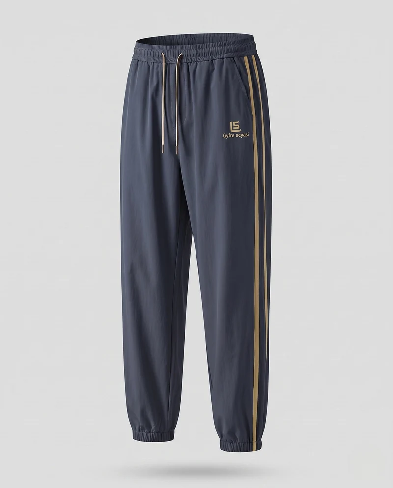 Herren Sportliche Freizeithose mit seitlichen Streifen Nord Taschen