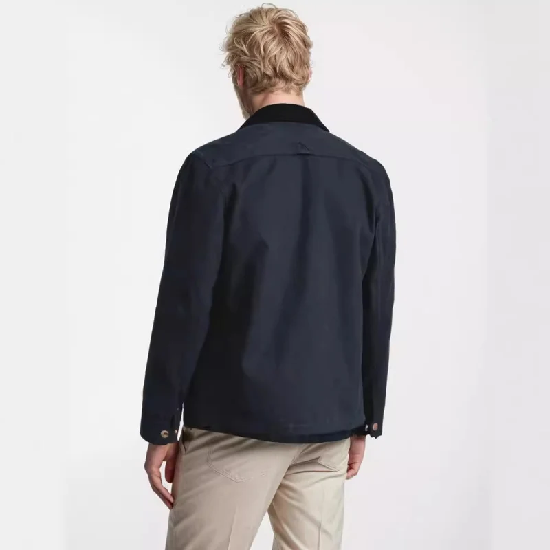 Herren robuste Canvas-Chorejacke mit Cordkragen und aufgesetzten Pattentaschen Nord Taschen