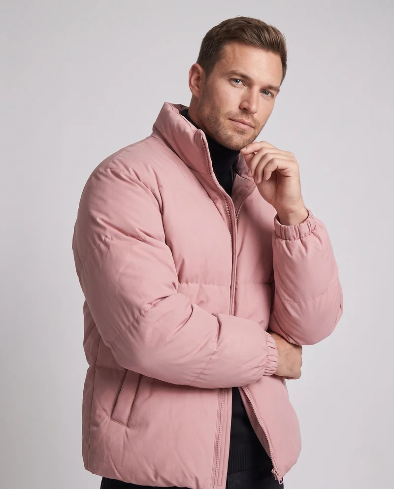 Herren Wattierte Freizeit‑Steppjacke mit hohem Kragen, wind‑ und wasserabweisender Hülle Nord Taschen