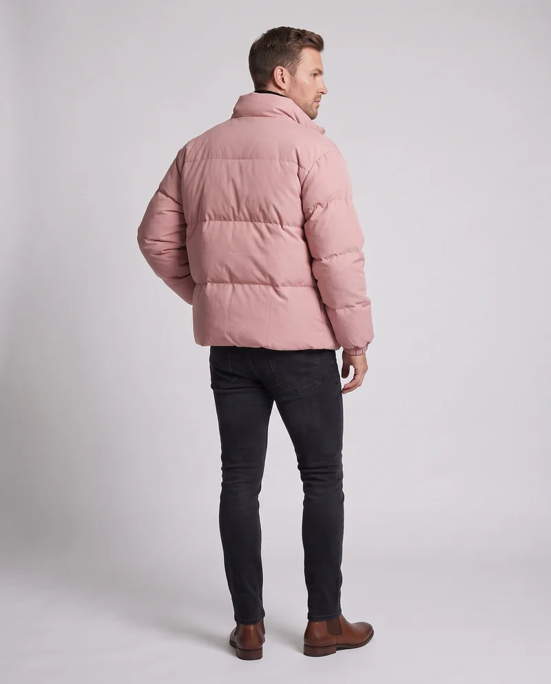 Herren Wattierte Freizeit‑Steppjacke mit hohem Kragen, wind‑ und wasserabweisender Hülle Nord Taschen