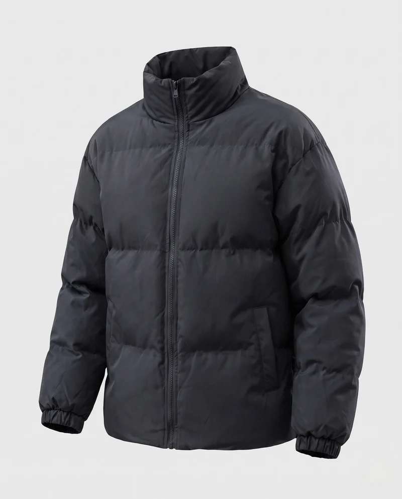 Herren Wattierte Freizeit‑Steppjacke mit hohem Kragen, wind‑ und wasserabweisender Hülle Nord Taschen