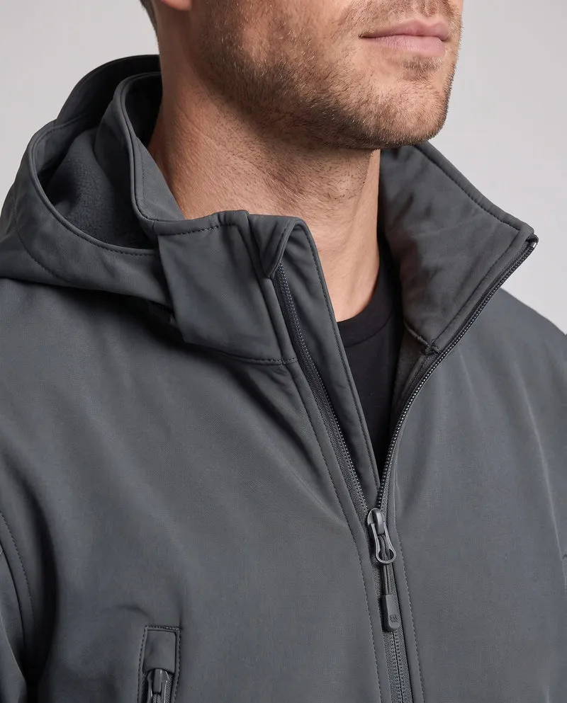 Herren wasserdichte Softshell‑Taktikjacke mit Kapuze und verschweißten Reißverschlüssen Nord Taschen