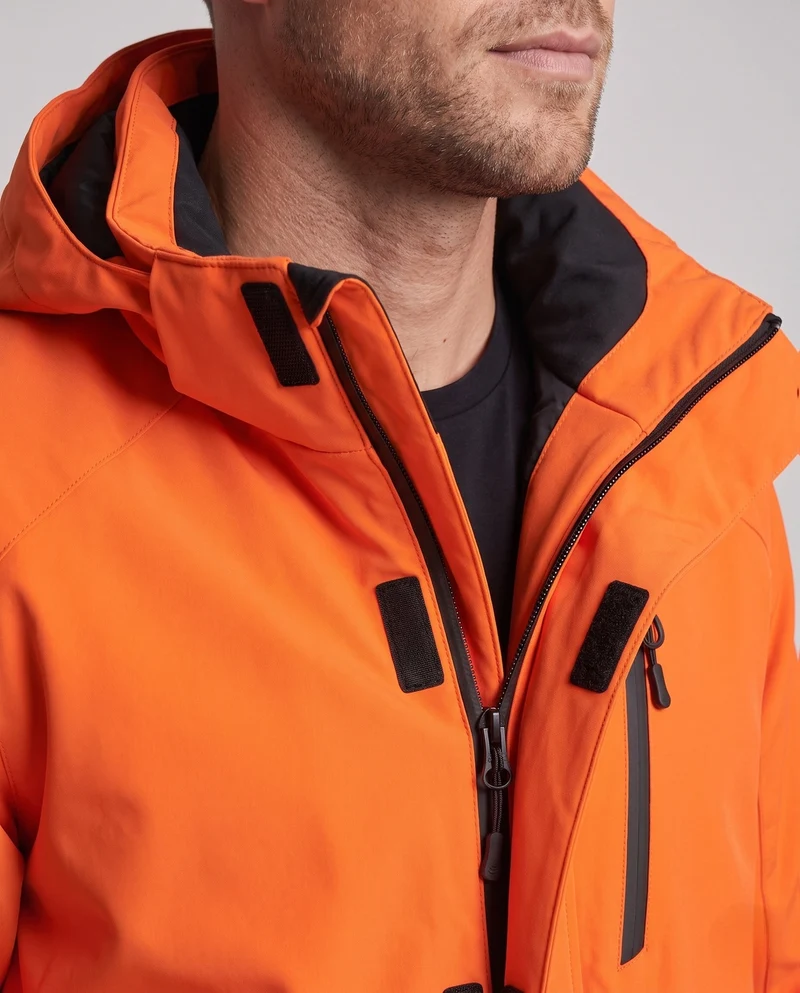 Herren Wasserdichte 2‑Lagen Outdoorjacke mit abnehmbarer Thermo‑Innenjacke und verstellbarer Kapuze Nord Taschen