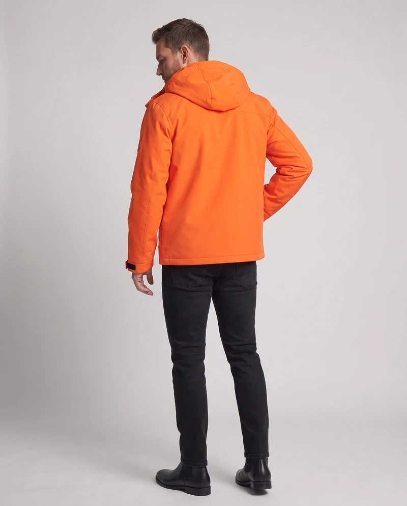 Herren Wasserdichte 2‑Lagen Outdoorjacke mit abnehmbarer Thermo‑Innenjacke und verstellbarer Kapuze Nord Taschen