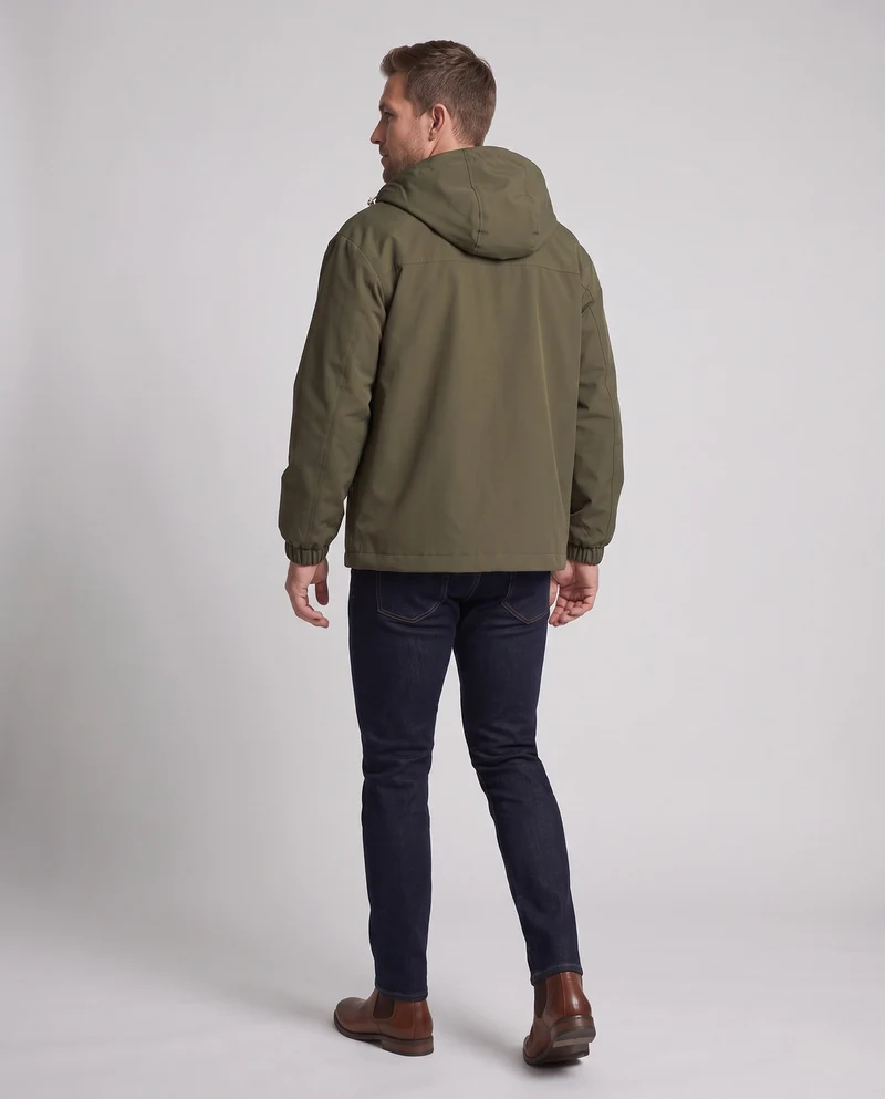 Herren wasserabweisende Utility-Übergangsjacke mit Kapuze, Multitaschen & Kordelzug Nord Taschen