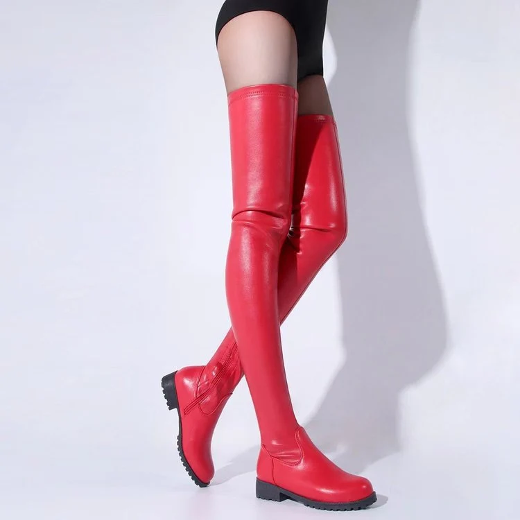 Damen Overknee Stiefel mit robustem Profil und elegantem Design - Vittorelli