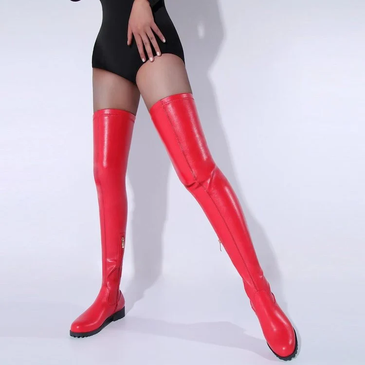 Damen Overknee Stiefel mit robustem Profil und elegantem Design - Vittorelli