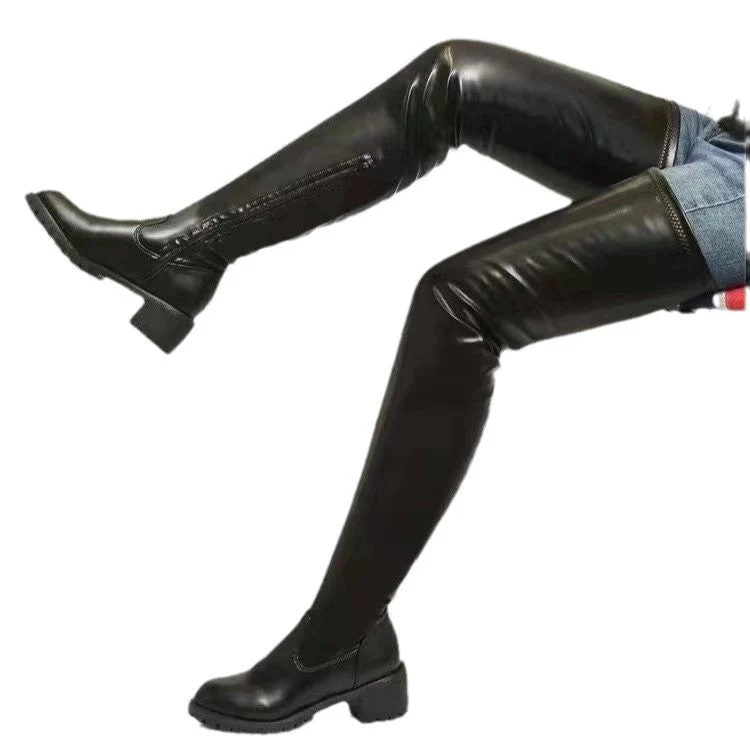 Damen Overknee Stiefel mit robustem Profil und elegantem Design - Vittorelli
