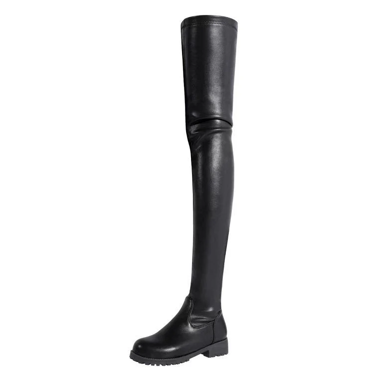 Damen Overknee Stiefel mit robustem Profil und elegantem Design - Vittorelli