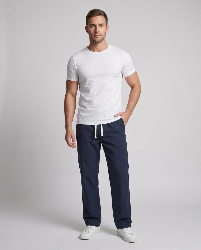 Herren Bequeme Relaxed Fit Freizeithose Nord Taschen