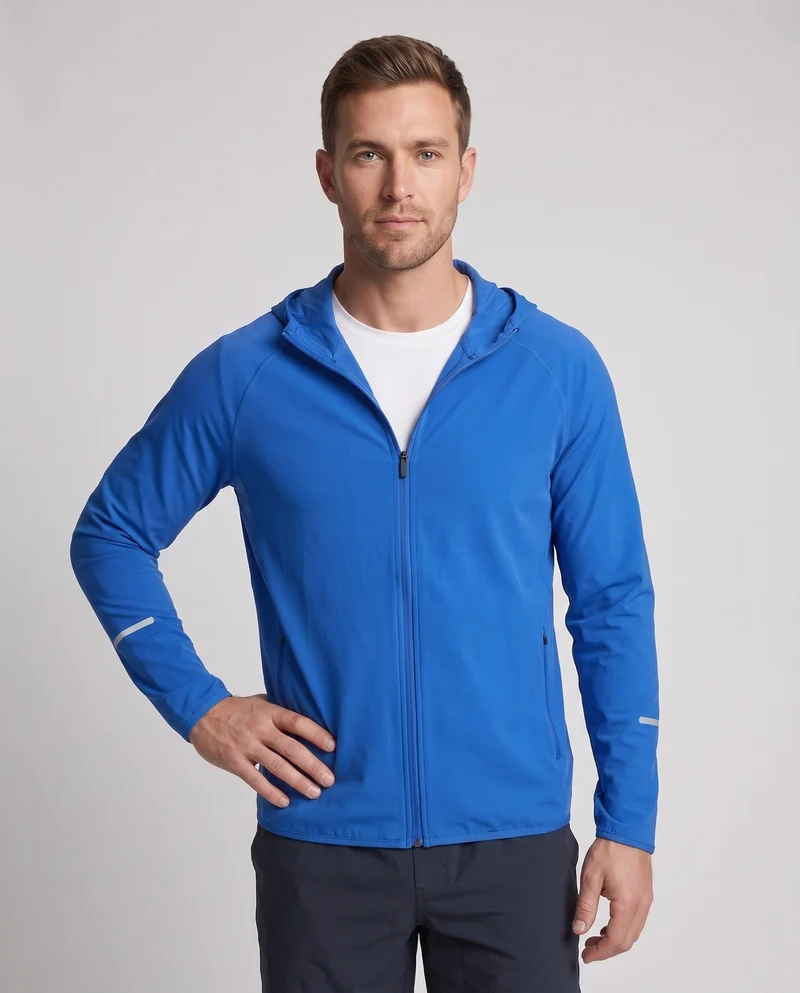 Herren Sportliche Laufjacke Nord Taschen