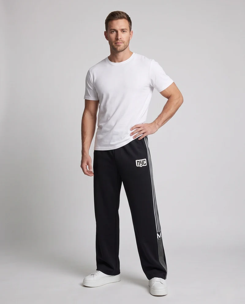 Herren Sportliche Relaxed-Fit Jogginghose Nord Taschen