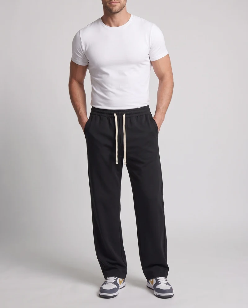 Herren Sportliche Relaxed Fit Jogginghose Nord Taschen