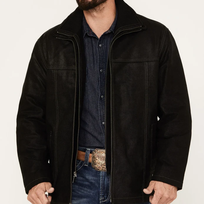 Herren Pilotenjacke mit wärmendem Teddyfutter und markanten Ziernähten Nord Taschen