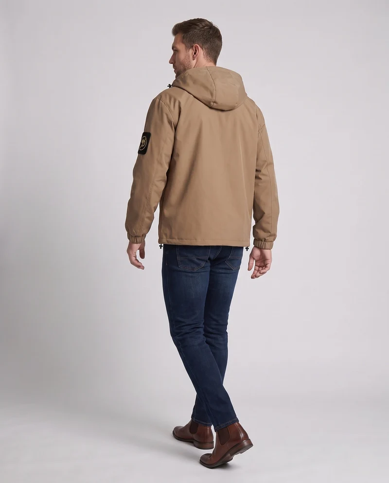 Herren Wasserabweisende Softshell-Utility-Jacke mit Kapuze, Reißverschlusstaschen & Kordelzug Nord Taschen