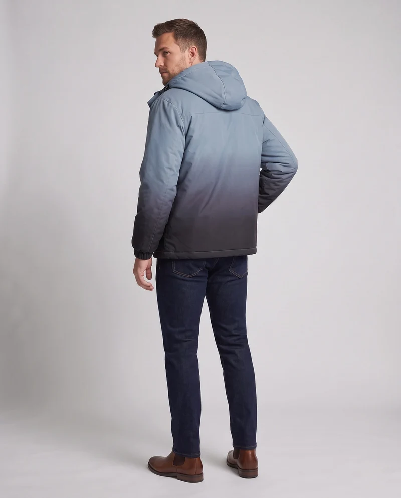 Herren Wasserabweisende Kapuzenjacke mit Ombré-Design & kuscheligem Teddy‑Futter Nord Taschen