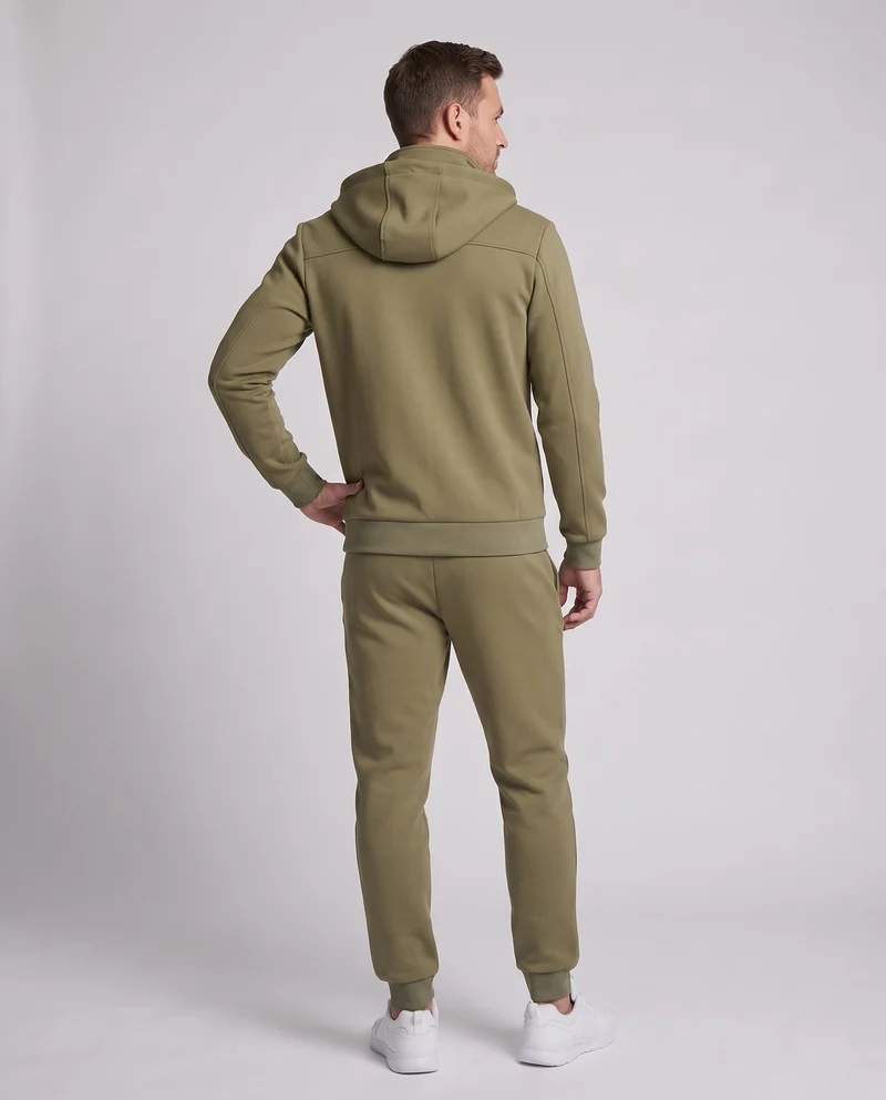 Herren Warmes gefüttertes Trainingsset mit Kapuzen‑Zipjacke & konischer Fleece-Jogginghose Nord Taschen