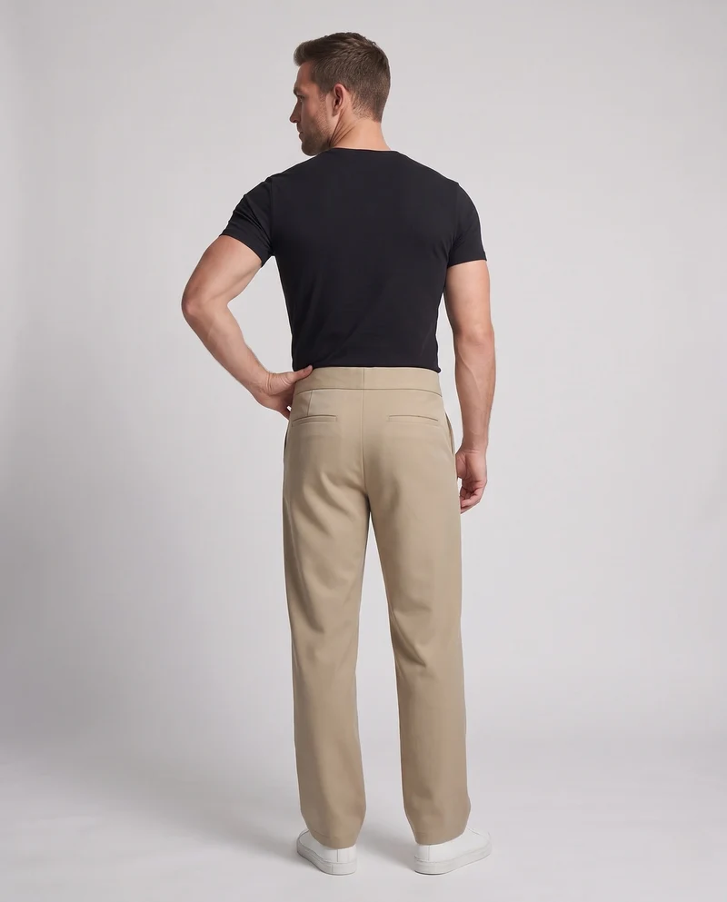 Herren Bequeme Relaxed Fit Freizeithosen Nord Taschen