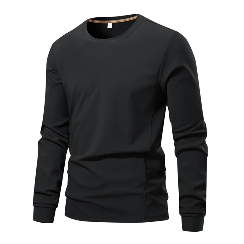 Herren Atmungsaktives Langarm-Technikshirt mit Rundhals und seitlicher Utility-Tasche Nord Taschen