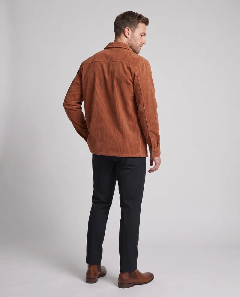 Herren Strukturierte Baumwolljacke Nord Taschen