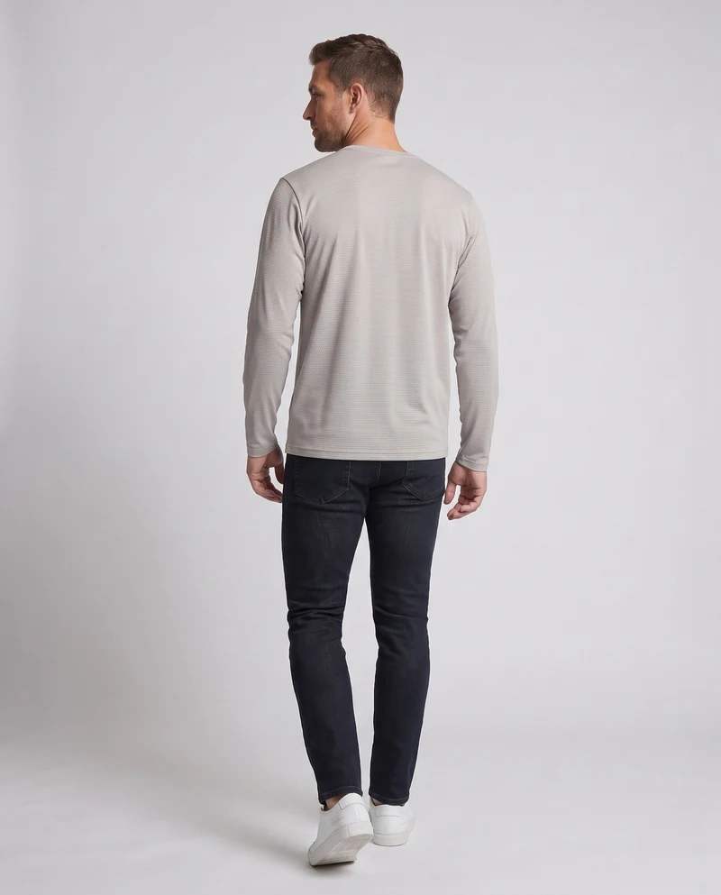 Herren Sportliches Langarmoberteil Nord Taschen