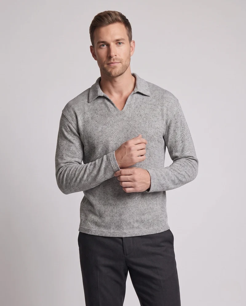 Herren Sportlicher Pullover mit V-Ausschnitt Nord Taschen