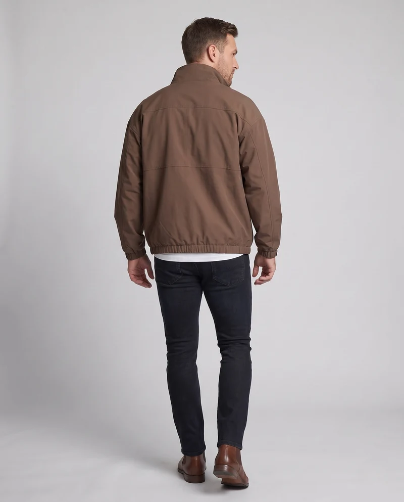 Herren urbane Übergangsjacke mit hohem Kragen Nord Taschen