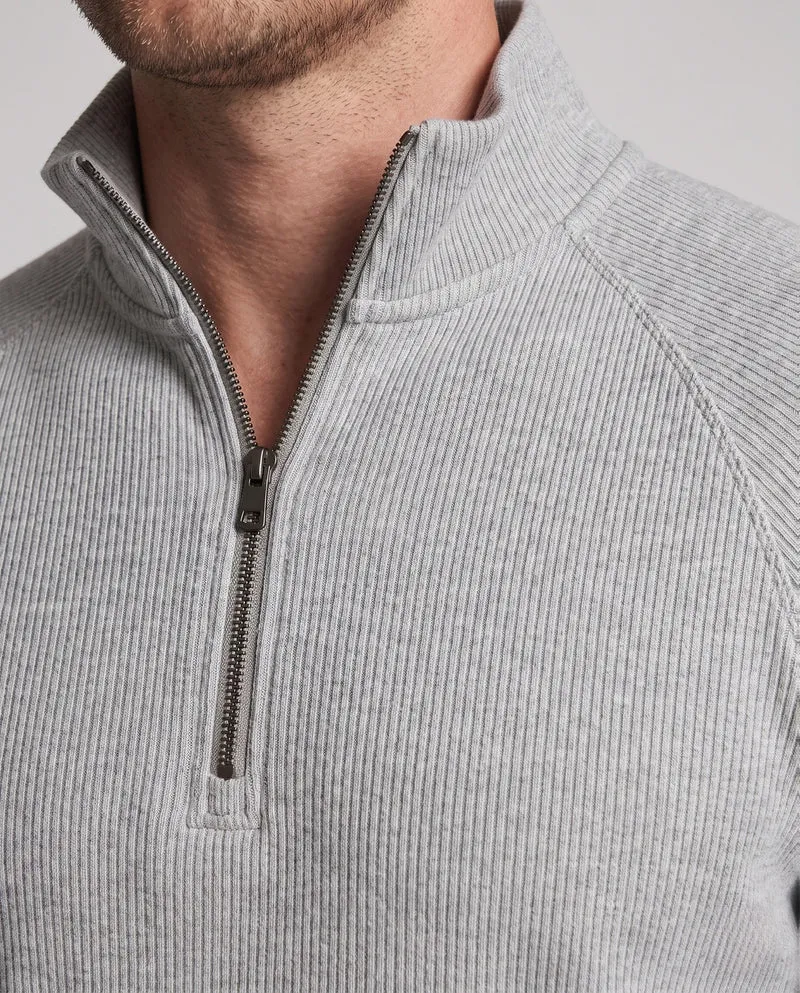 Herren Urbaner Stehkragenpullover mit Reißverschluss Nord Taschen