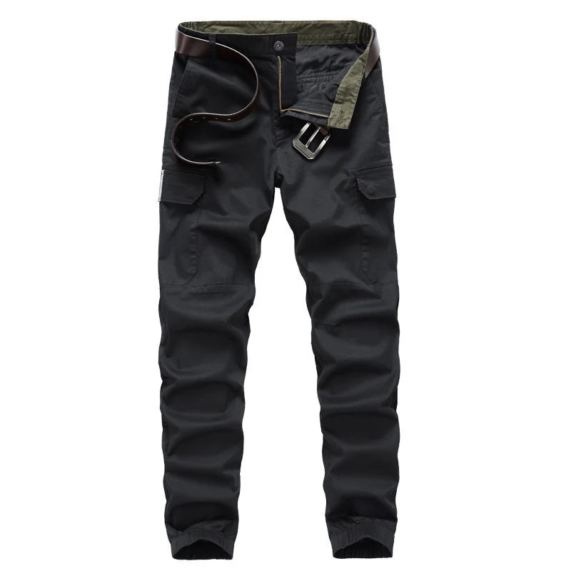 Herren Cargo-Joggerhose mit Gummbündchen, Knieeinsatz und Mehrfach-Taschen Nord Taschen