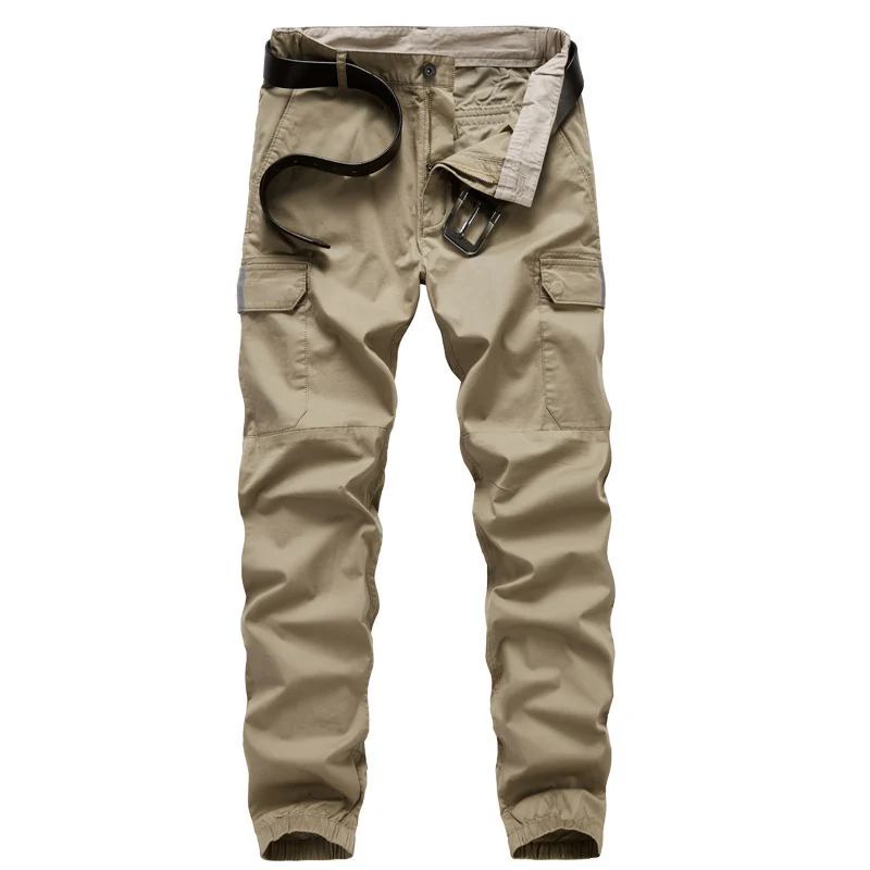 Herren Cargo-Joggerhose mit Gummbündchen, Knieeinsatz und Mehrfach-Taschen Nord Taschen